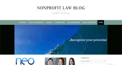Desktop Screenshot of nonprofitlawblog.com