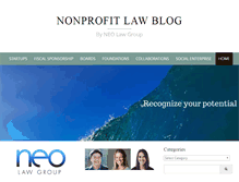 Tablet Screenshot of nonprofitlawblog.com